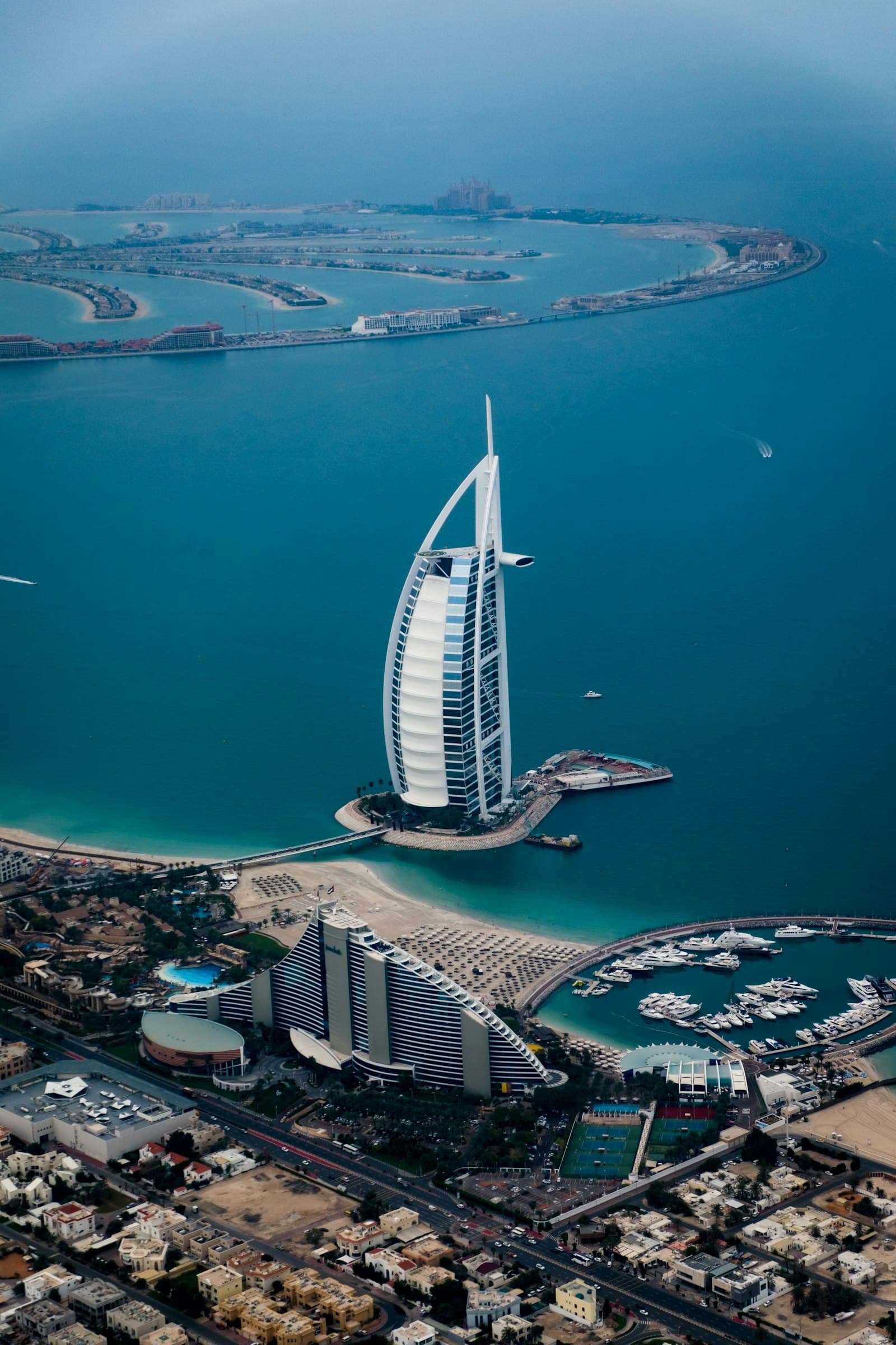 Vue sur la marina de Dubaï